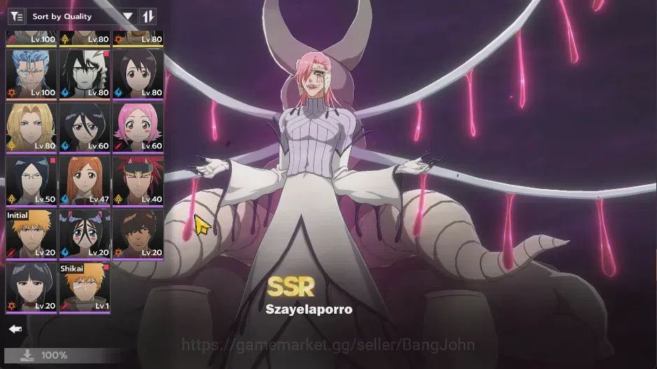 BLEACH: Soul Resonance Accounts NuverseSEA|LV 76| 12 SSR | Aizen B1, Nellil B1, Gi image 17