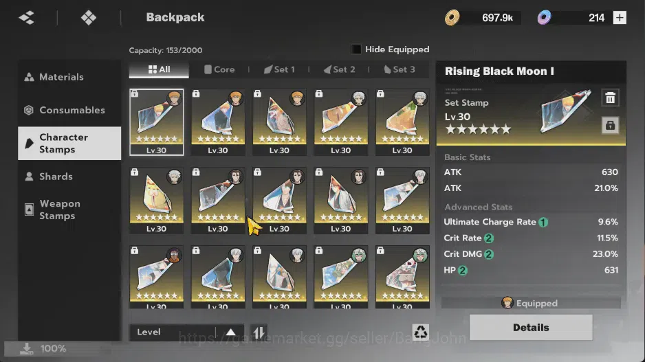 BLEACH: Soul Resonance Accounts NuverseSEA|LV 76| 12 SSR | Aizen B1, Nellil B1, Gi image 8