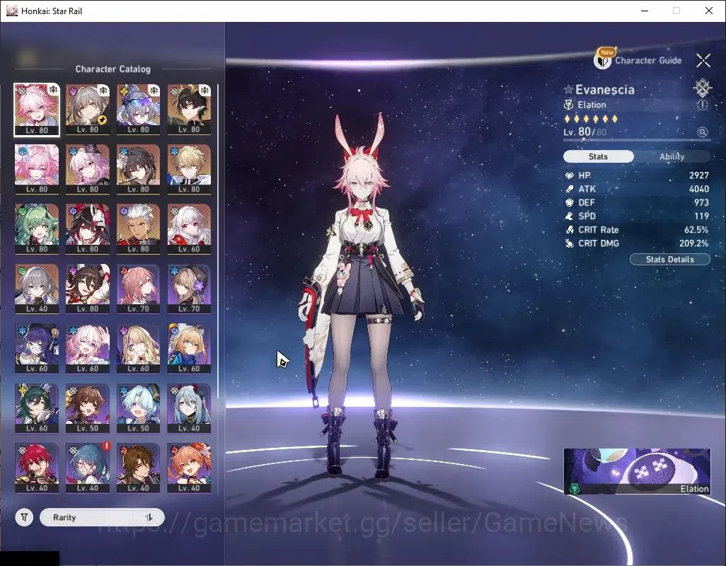 Honkai Star Rail Accounts Asia|TL 70|9 Limited + 13(*5LC)|(Cyrene E1,Evernig image 4