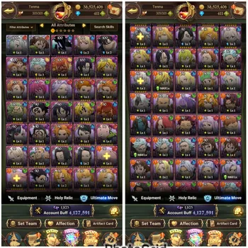 The Seven Deadly Sins: Grand Cross Accounts Midgame #7ds377: 411 DIAMONDS! [GLOBAL] Buff CC 4,1M | Collab Solo Leveling+HR