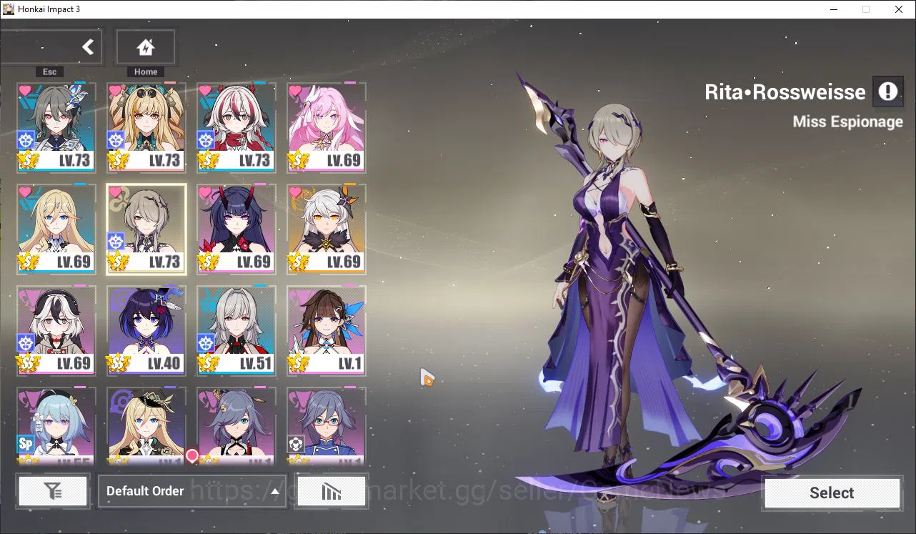 Honkai Impact 3rd Accounts SEA Lv 80|3 Fullset|Rita ME 4/4,Coralie Behold FDD image 11
