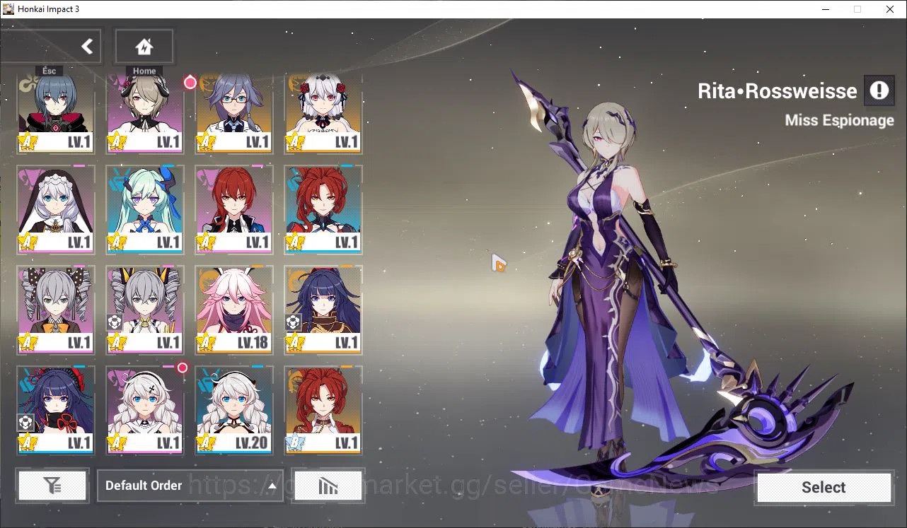 Honkai Impact 3rd Accounts SEA Lv 80|3 Fullset|Rita ME 4/4,Coralie Behold FDD image 9