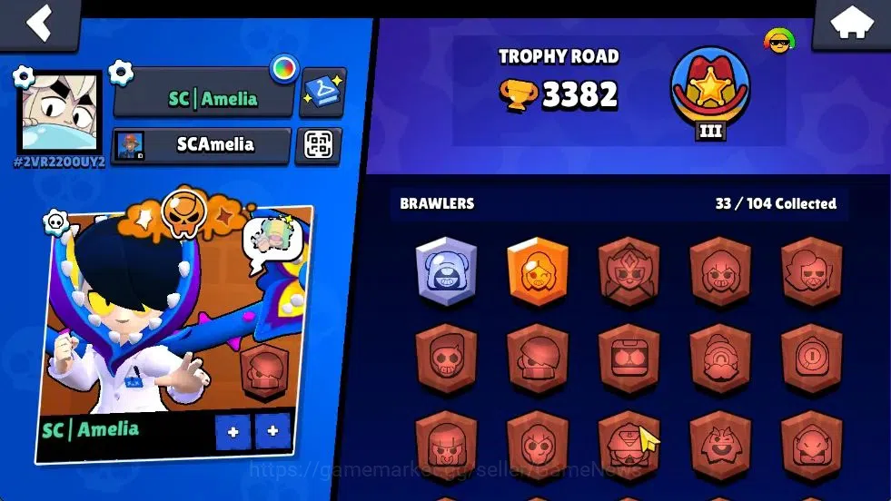 Brawl Stars Accounts 3382 Trophy|13K Gold,8,8K Bling|33 Brawlers 3 Max  image 2
