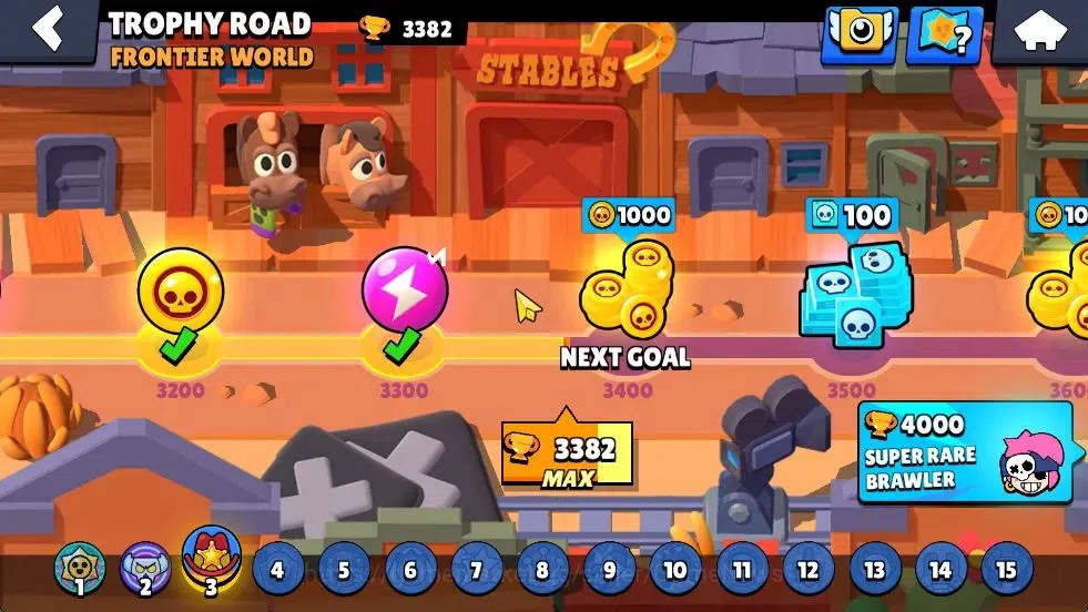 Brawl Stars Accounts 3382 Trophy|13K Gold,8,8K Bling|33 Brawlers 3 Max  image 5