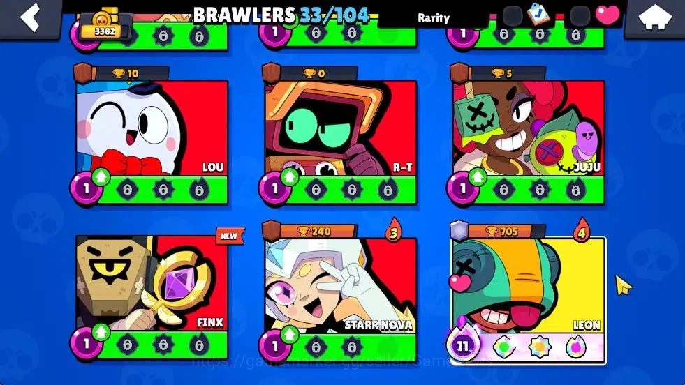 Brawl Stars Accounts 3382 Trophy|13K Gold,8,8K Bling|33 Brawlers 3 Max  image 7
