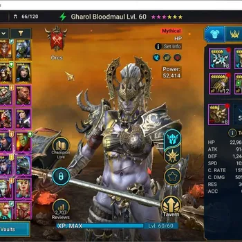 Raid: Shadow Legends Accounts Mid-Game Lv 23|403K Power|1 Mytical(Gharol)+8