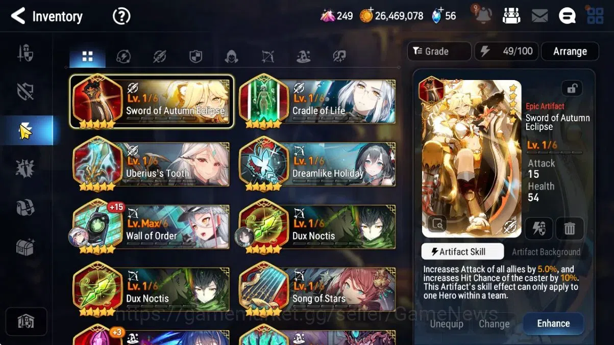 Epic Seven Accounts Starter GLOBAL Unverif|6 ML(SP Politis,LW Peira,US Choux,Etc)+Tenebria|Poh+Bless ON|AUTO W Hunt|214K 16