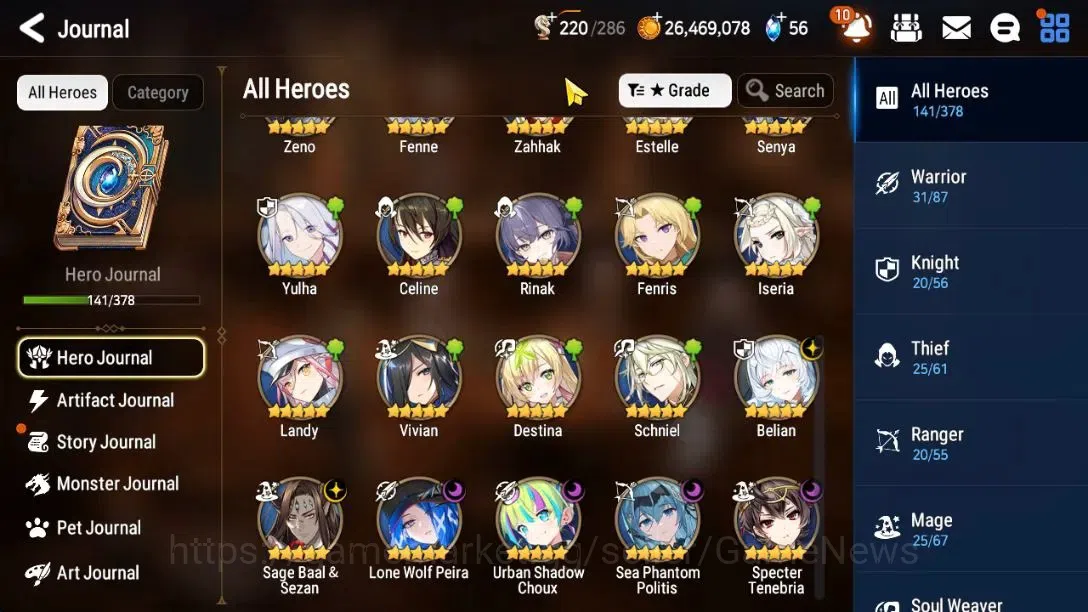 Epic Seven Accounts Starter GLOBAL Unverif|6 ML(SP Politis,LW Peira,US Choux,Etc)+Tenebria|Poh+Bless ON|AUTO W Hunt|214K 8