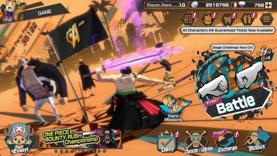 One Piece Bounty Rush Accounts Global | EX 6|PR 10 |Zoro & Kanji Lv.Max,S-Snake L image 10
