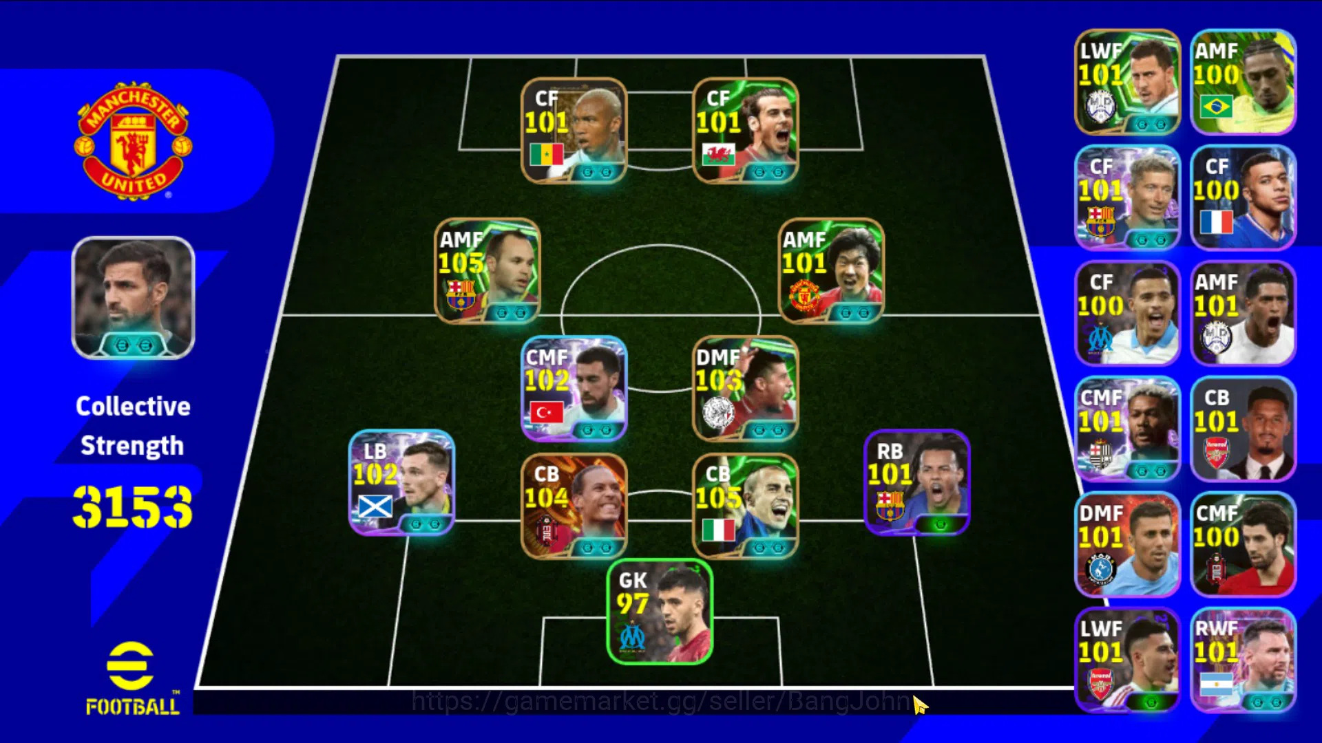 eFootball Accounts Android Pwr 3153 | vvd big time, iniesta epic db, image 1