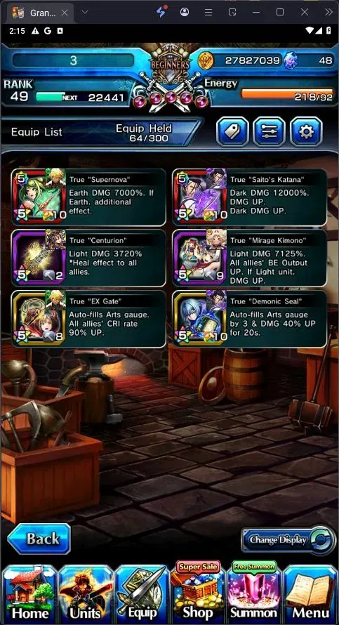 Grand Summoners Accounts Global | Rank 49 | 3 Ascend | Saito TW | WH Fen TW image 1