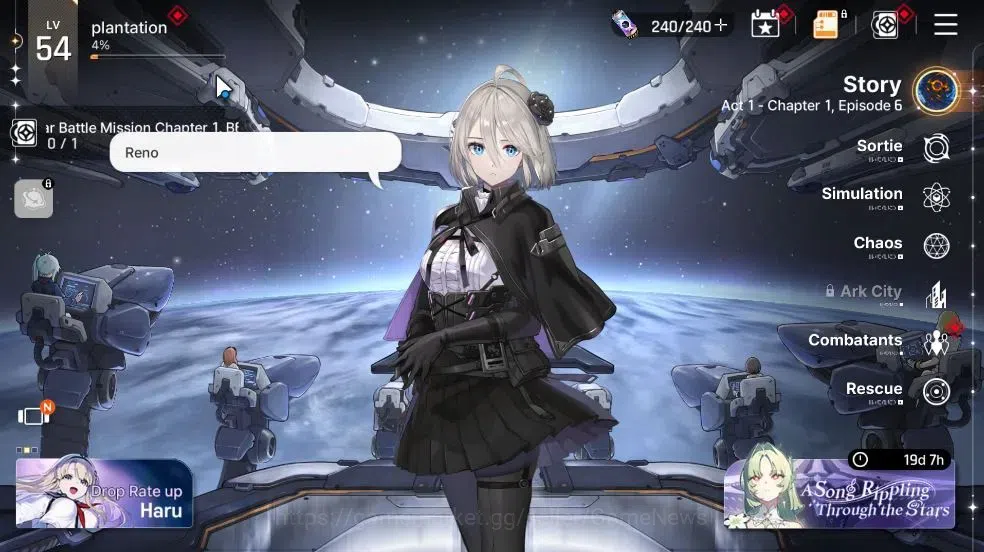 Chaos Zero Nightmare Accounts GLOBAL|Lv 54|6 SSR[Tenebria,Rita,Tiphera,Orlea,Ren image 1