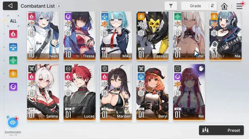 Chaos Zero Nightmare Accounts GLOBAL|Lv 54|6 SSR[Tenebria,Rita,Tiphera,Orlea,Ren image 4