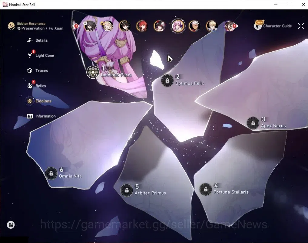 Honkai Star Rail Accounts Asia|TL 58|1 Golden Companion|7 Limited|Castorice+ image 6