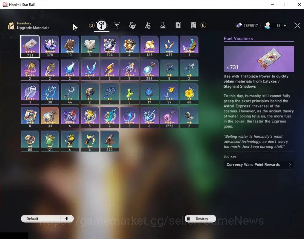 Honkai Star Rail Accounts Asia|TL 58|1 Golden Companion|7 Limited|Castorice+ image 8