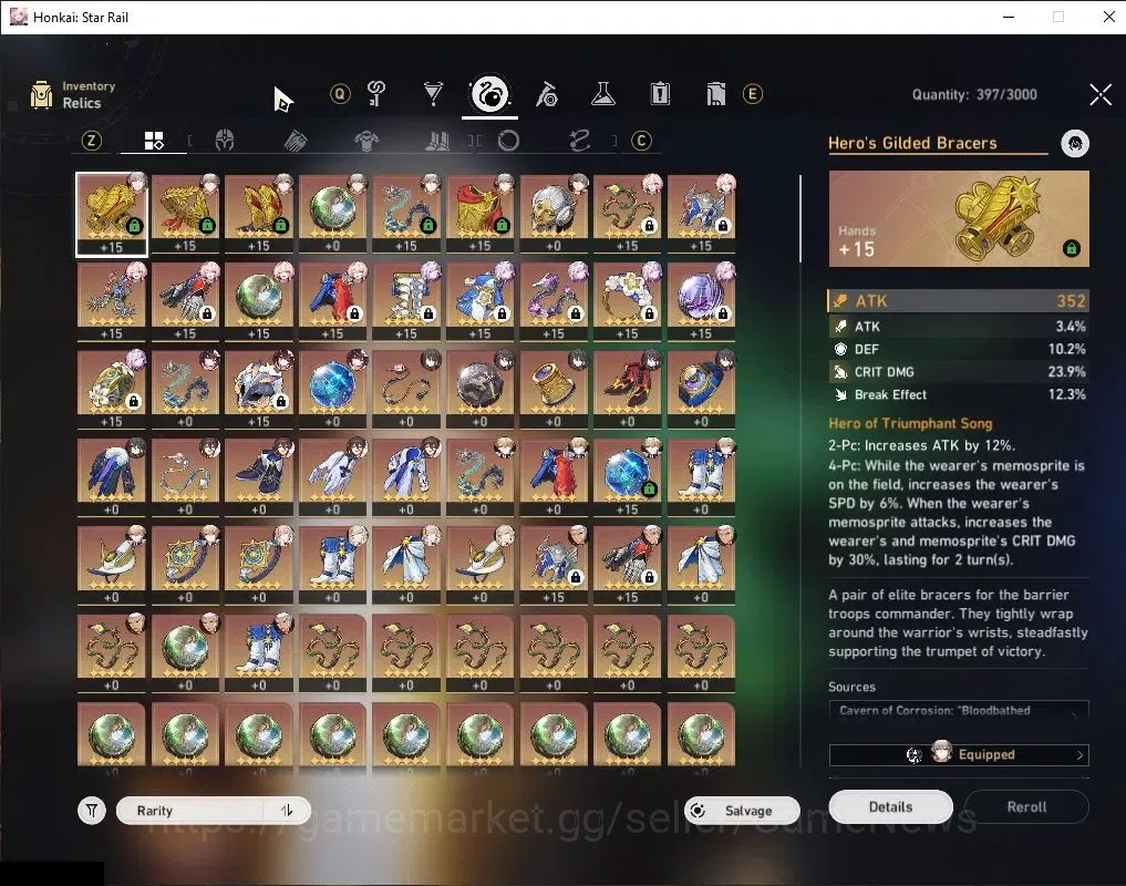 Honkai Star Rail Accounts Asia|TL 58|1 Golden Companion|7 Limited|Castorice+ image 9