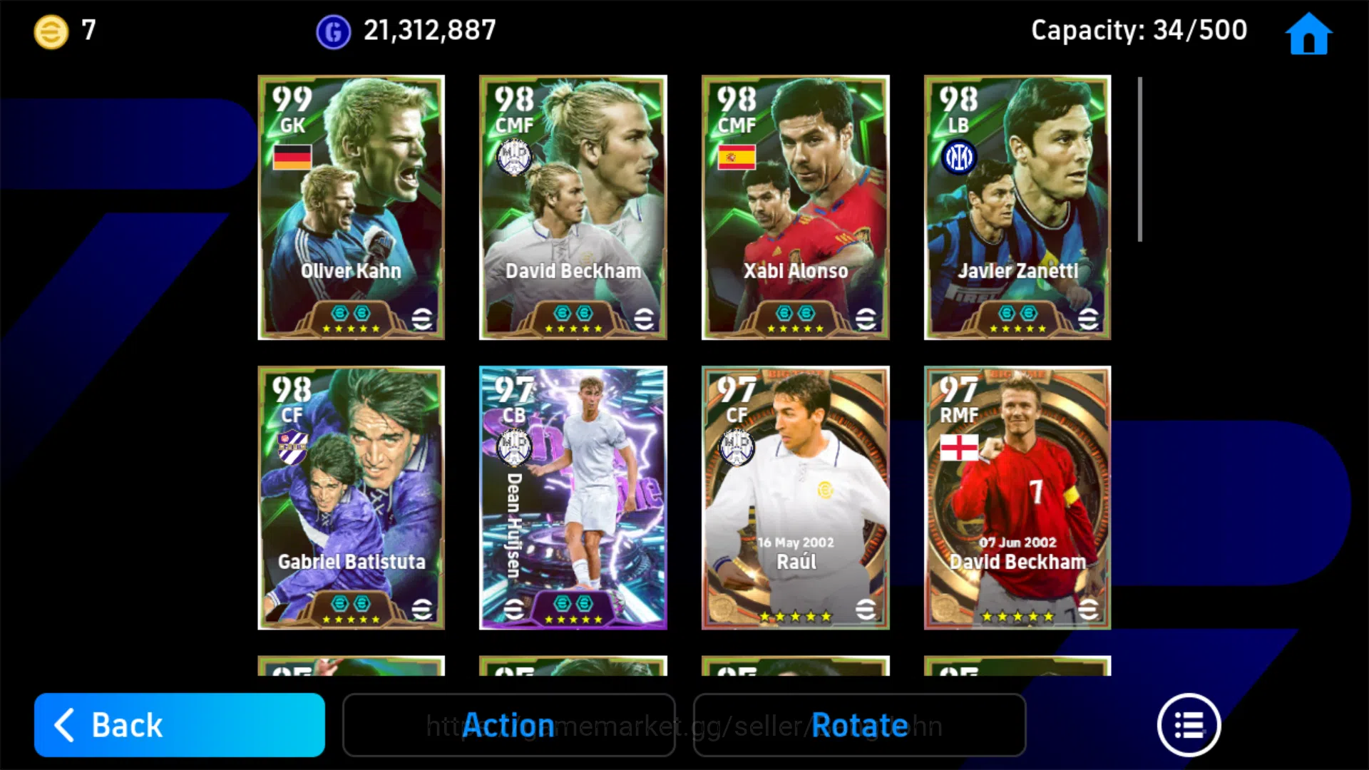 eFootball Accounts Others Power 3182 | Javier Zanetti Epic | Dean Huijsen Showtime | EFB569B 3
