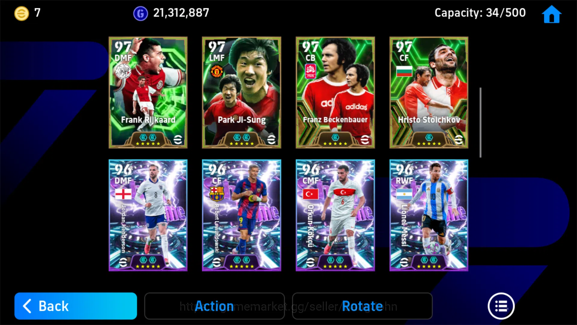 eFootball Accounts Others Power 3182 | Javier Zanetti Epic | Dean Huijsen Showtime | EFB569B 4