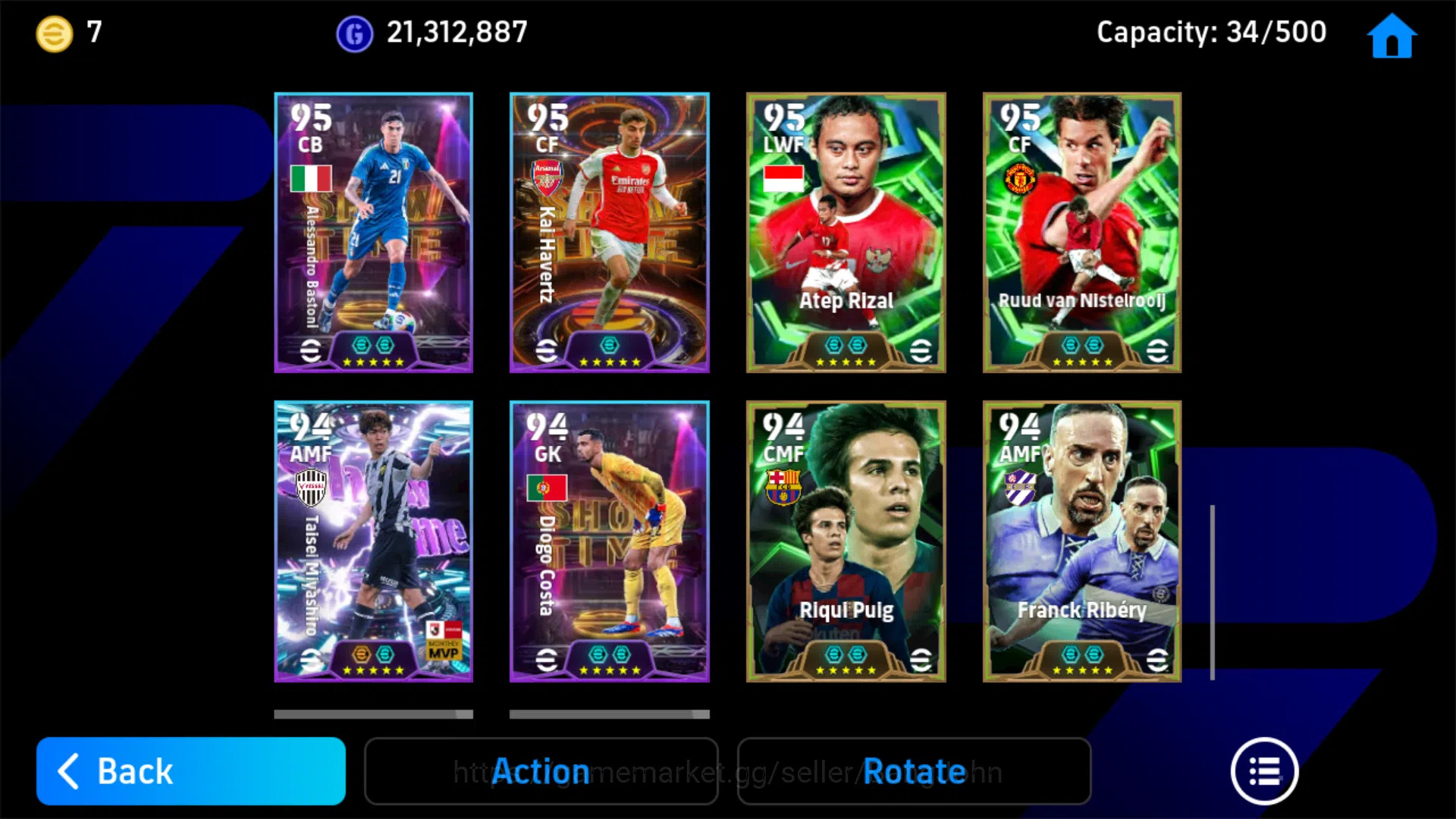 eFootball Accounts Others Power 3182 | Javier Zanetti Epic | Dean Huijsen Showtime | EFB569B 6