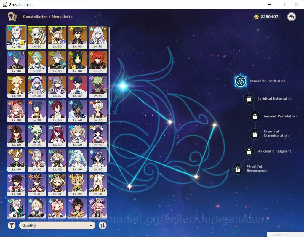 Genshin Impact Accounts ASIA|AR 56| 7 Limited+ 1(*5 Weapon)|Neuvill C1,Ski image 4