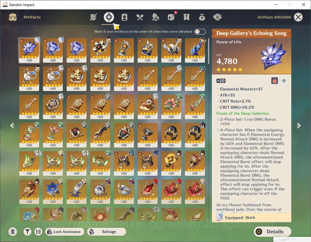 Genshin Impact Accounts ASIA|AR 56| 7 Limited+ 1(*5 Weapon)|Neuvill C1,Ski image 6