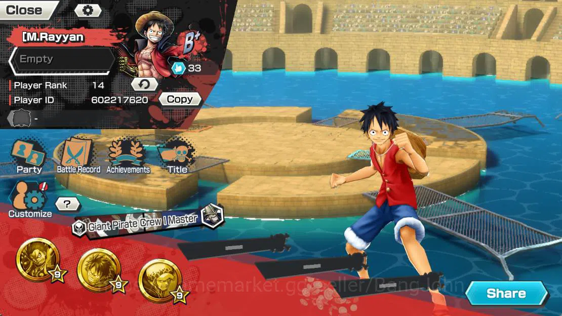 One Piece Bounty Rush Others GLOBAL|EX 3| battle Onigashima olin, FR shanks, DD image 1