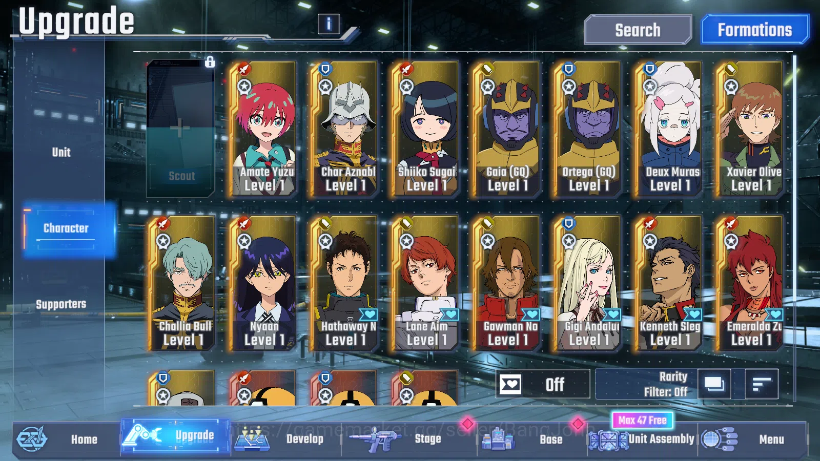 SD Gundam G Generation ETERNAL Accounts Global Rank 1 | FreshStory | 100+K Diamond, Selector Banner On, 6Gundam SSR+ 2Supp 3