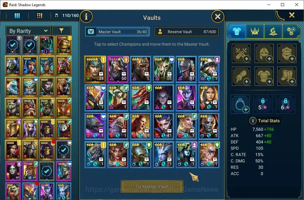 Raid: Shadow Legends Accounts Lv 49|718K Power|23 Legendary(Alice,Ezio,Ninja,Wuk image 10