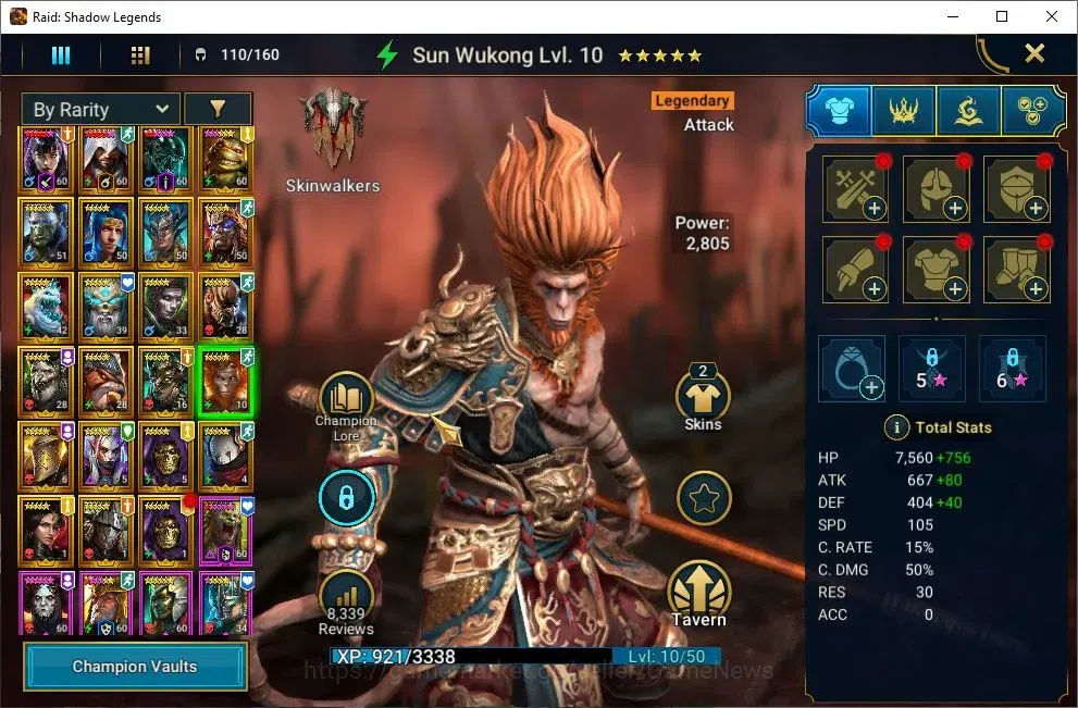 Raid: Shadow Legends Accounts Lv 49|718K Power|23 Legendary(Alice,Ezio,Ninja,Wuk image 9