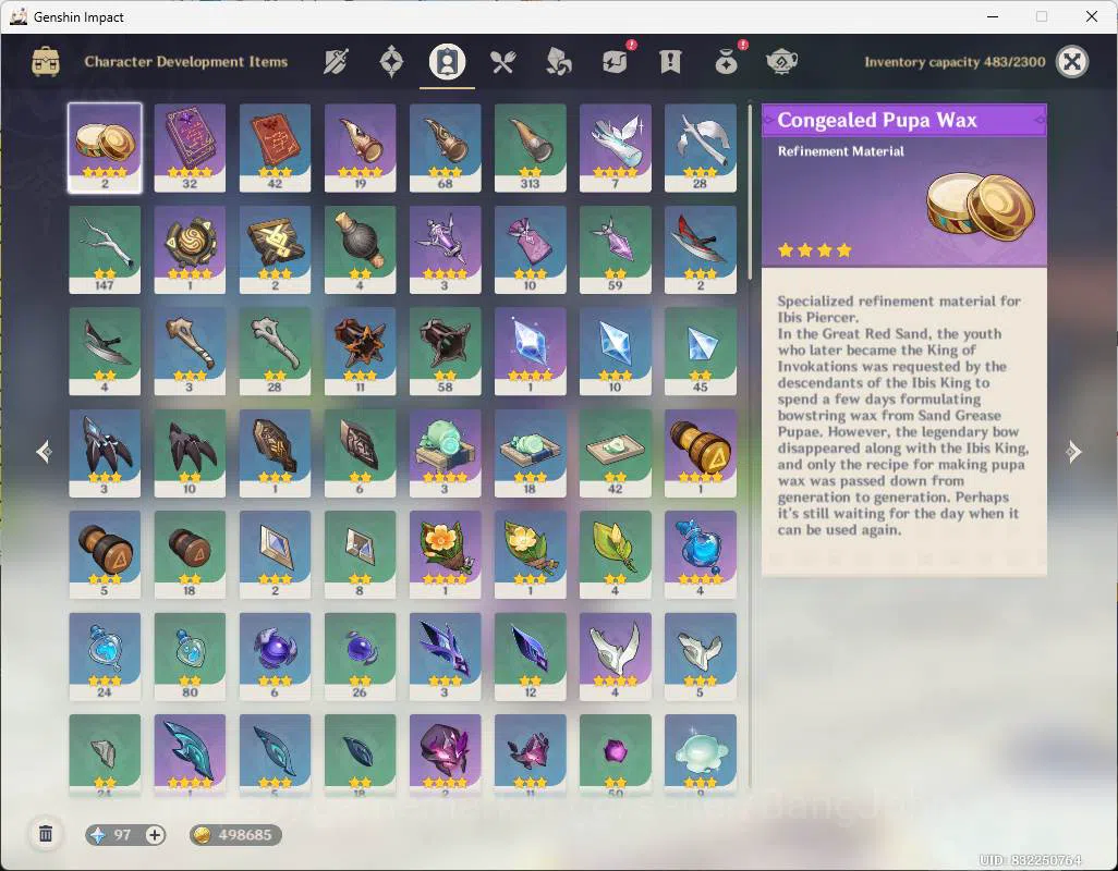 Genshin Impact Accounts Others ASIA | AR 53 end game | Raiden Shogun, Furina, Bennet, jean, Xingqiu, Aino, Fischl more 9