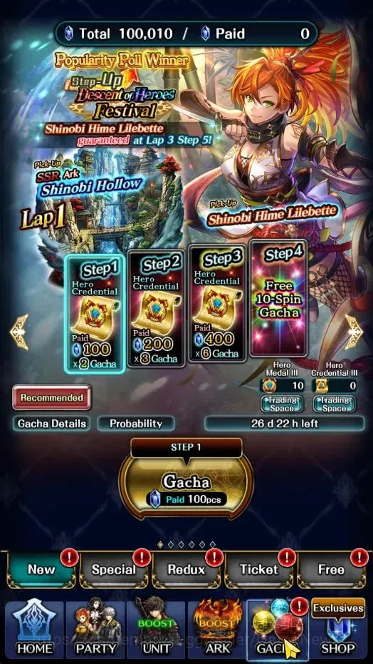 Last Cloudia Accounts Endgame GLOBAL|Rank 22|100K Crystal|Top Tier Unit [Princess GT Famille,G Lilaha,Shinboi Hime 10