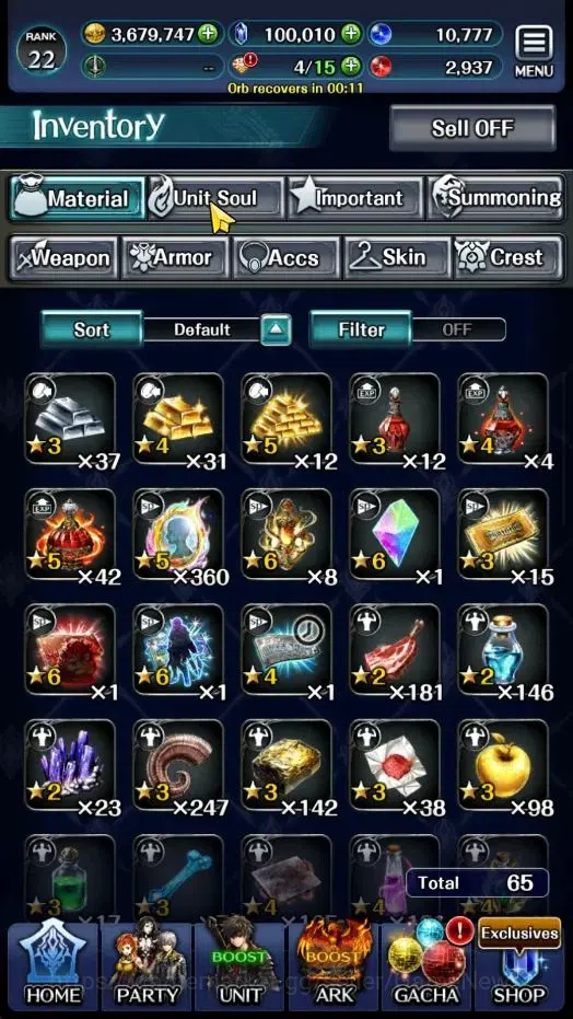 Last Cloudia Accounts Endgame GLOBAL|Rank 22|100K Crystal|Top Tier Unit [Princess GT Famille,G Lilaha,Shinboi Hime 12