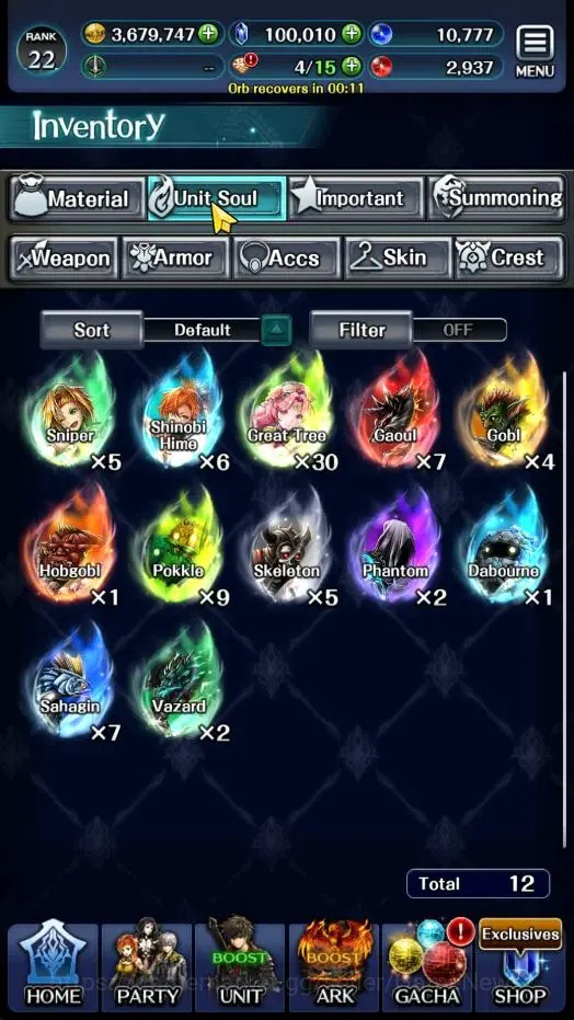 Last Cloudia Accounts Endgame GLOBAL|Rank 22|100K Crystal|Top Tier Unit [Princess GT Famille,G Lilaha,Shinboi Hime 13