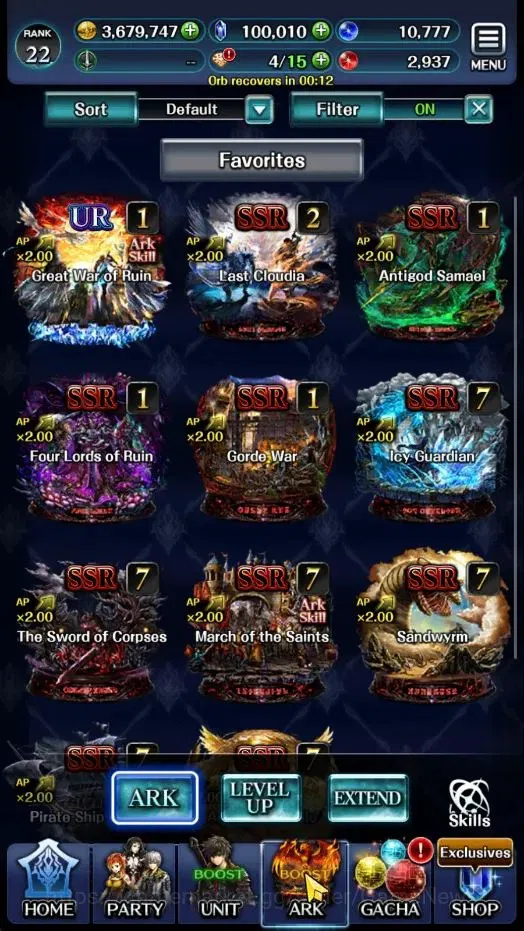 Last Cloudia Accounts Endgame GLOBAL|Rank 22|100K Crystal|Top Tier Unit [Princess GT Famille,G Lilaha,Shinboi Hime 6