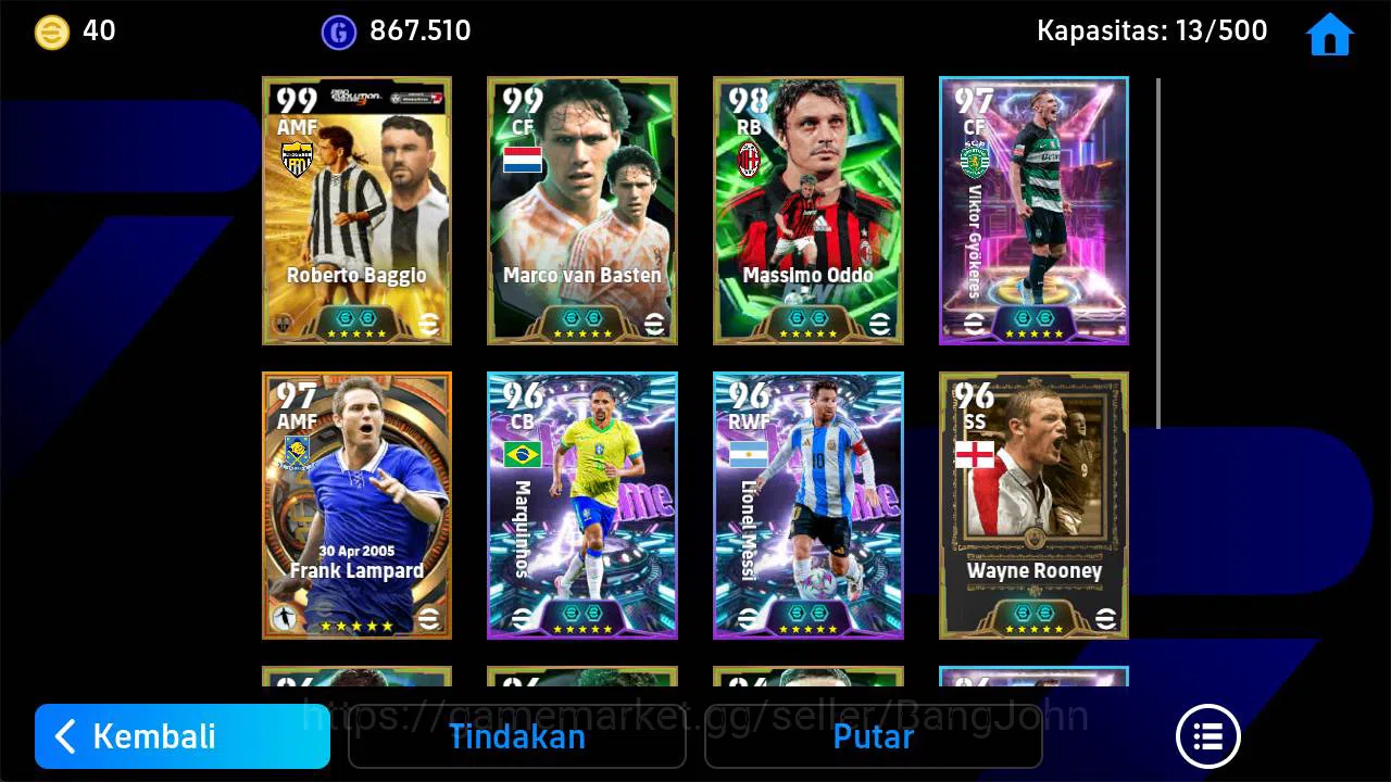 eFootball Accounts Power 3146, Roberto baggio PES, Massimo Oddo epic, image 4