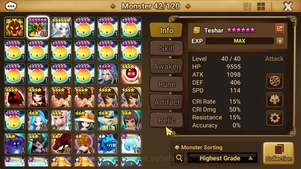 Summoners War: Sky Arena Accounts Starter ASIA|Lv 26|Ready Gacha|103 12 YSC + 160 11 YSC + 3 LAAS + 5 LS + 4 LDS + 126 MS |1 10