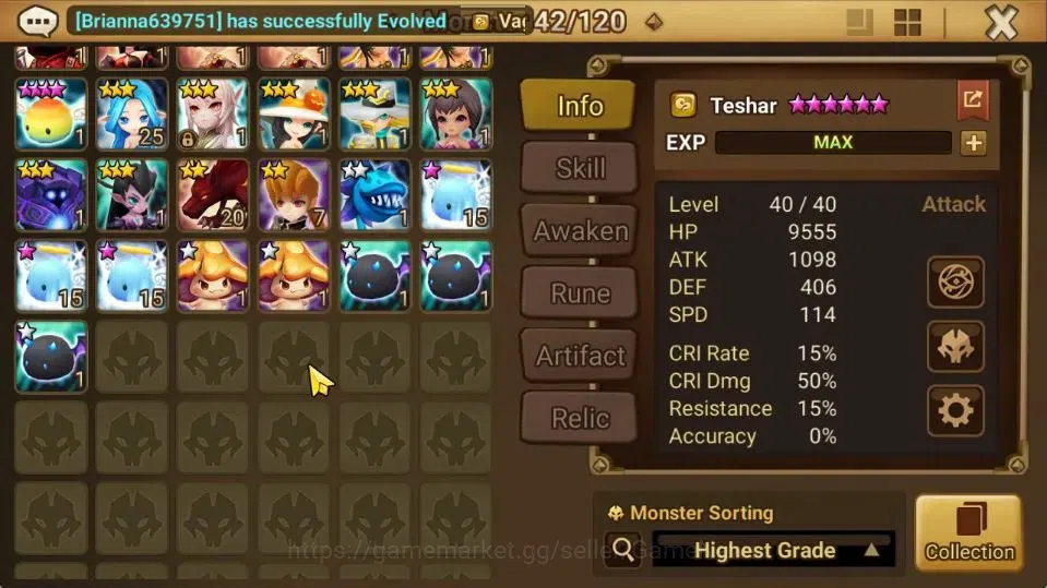 Summoners War: Sky Arena Accounts Starter ASIA|Lv 26|Ready Gacha|103 12 YSC + 160 11 YSC + 3 LAAS + 5 LS + 4 LDS + 126 MS |1 11