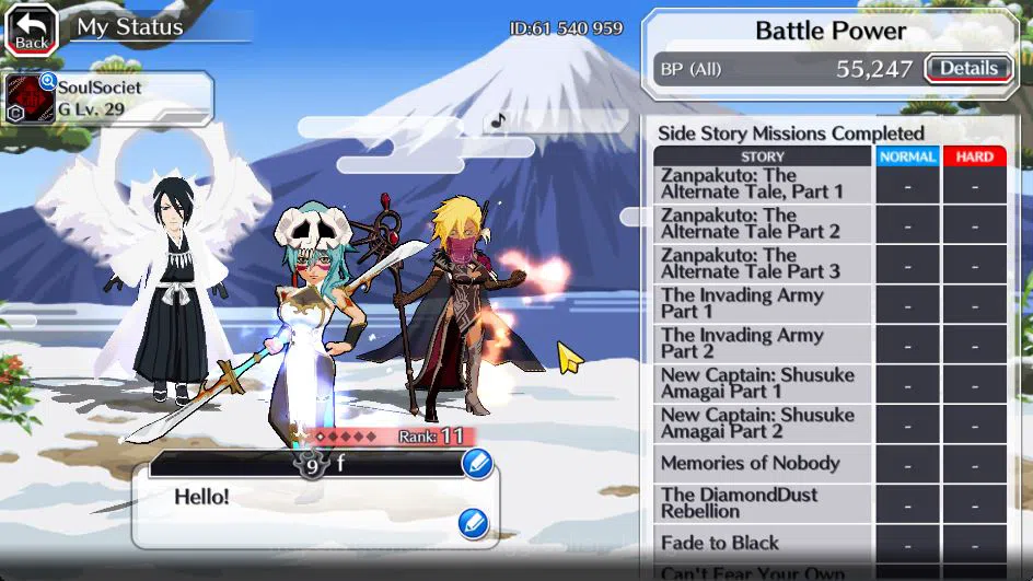 Bleach: Brave Souls Accounts Starter [GLOBAL]6K Orbs+Fresh All Story|Halibel Cacao,Nelliel Orient,Byakuya Renewed,Kon New 4