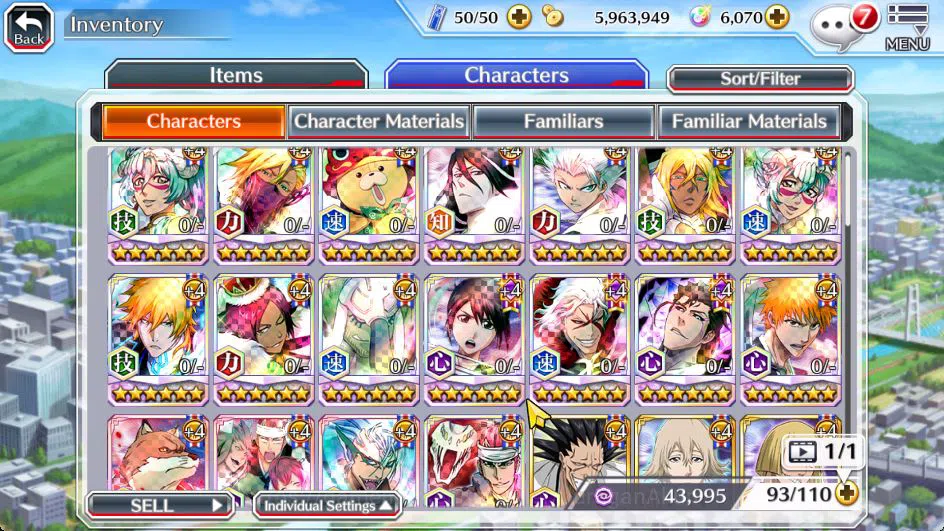 Bleach: Brave Souls Accounts Starter [GLOBAL]6K Orbs+Fresh All Story|Halibel Cacao,Nelliel Orient,Byakuya Renewed,Kon New 6