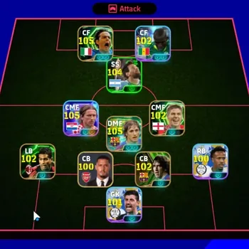 eFootball Accounts Legends & Iconic Players Android|Power 3169|9 Epic Edmilson,Filippo Iinzaghi,Carles Puyol,Rui Costa|9