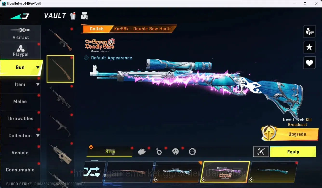 Blood Strike Accounts ASIA|3 Ultra Melee|2 Eternal Gun|5 Collab Gun|3 Li image 15