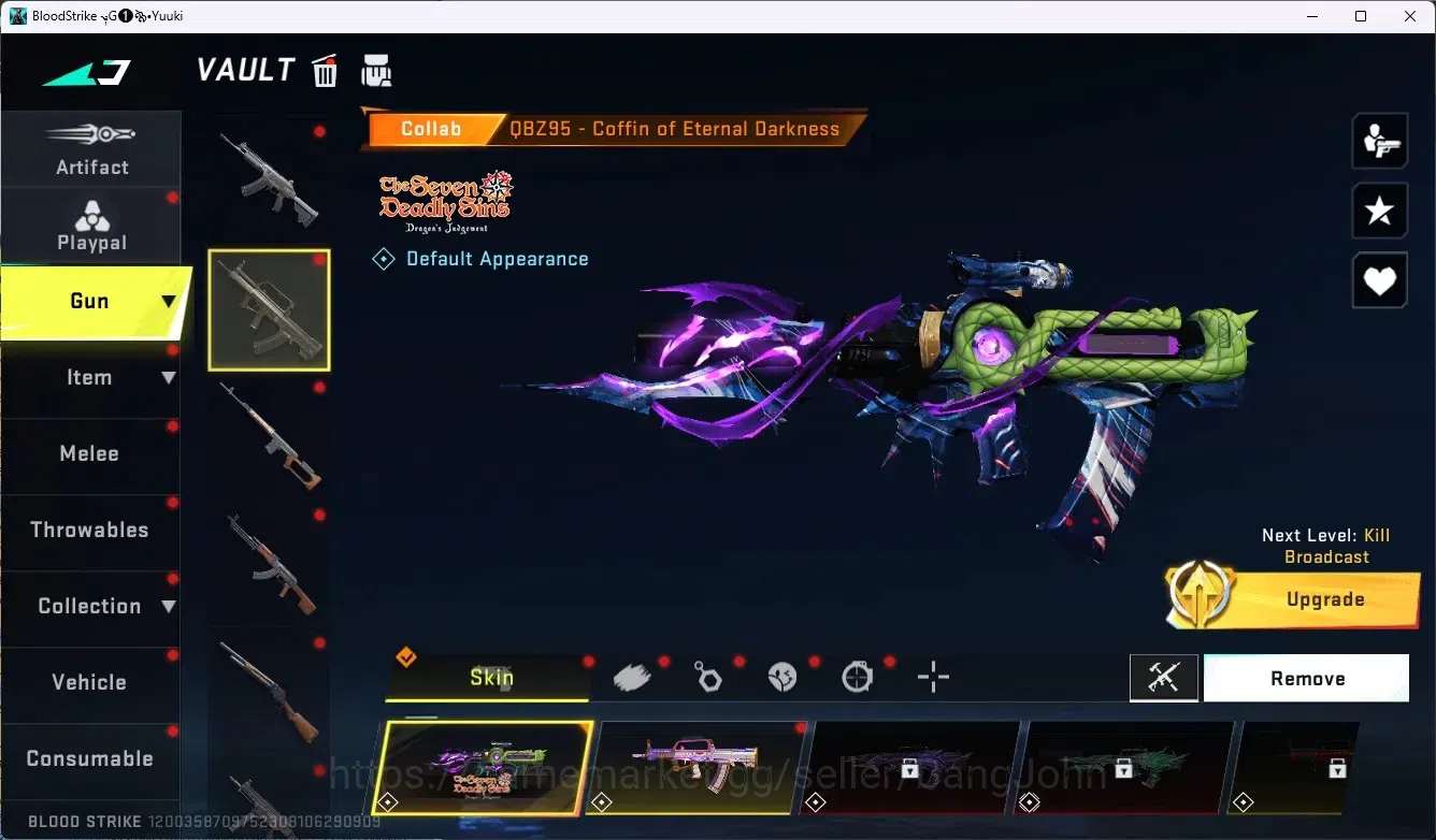 Blood Strike Accounts ASIA|3 Ultra Melee|2 Eternal Gun|5 Collab Gun|3 Li image 17