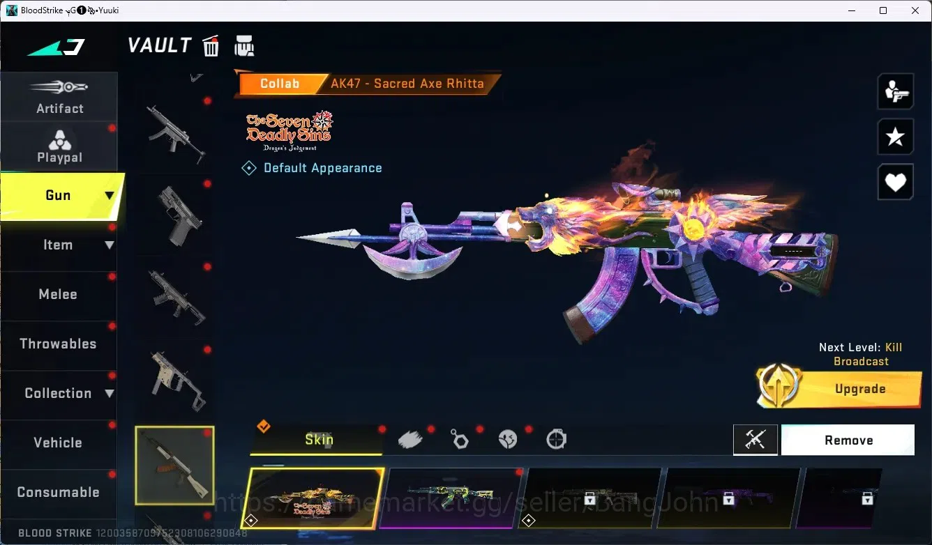 Blood Strike Accounts ASIA|3 Ultra Melee|2 Eternal Gun|5 Collab Gun|3 Li image 6