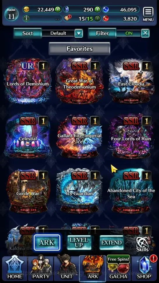 Last Cloudia Accounts GLOBAL|Rank 11|Top Tier Unit [Demon Lord Judecca-S image 4