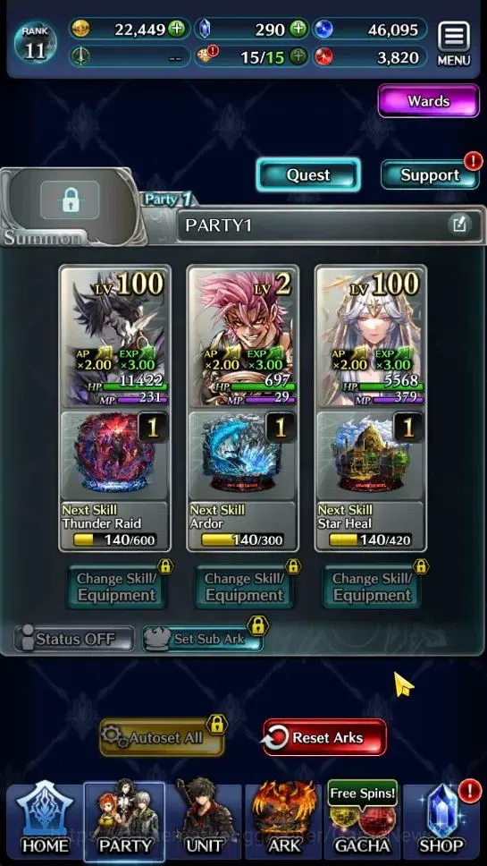 Last Cloudia Accounts GLOBAL|Rank 11|Top Tier Unit [Demon Lord Judecca-S image 5