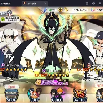 Bleach: Brave Souls Accounts Starter Global|15M BP+6K Orb|Fresh Story|Ulquiorra 11th,IchigoDT,Liltotto Cr24,Byakuya