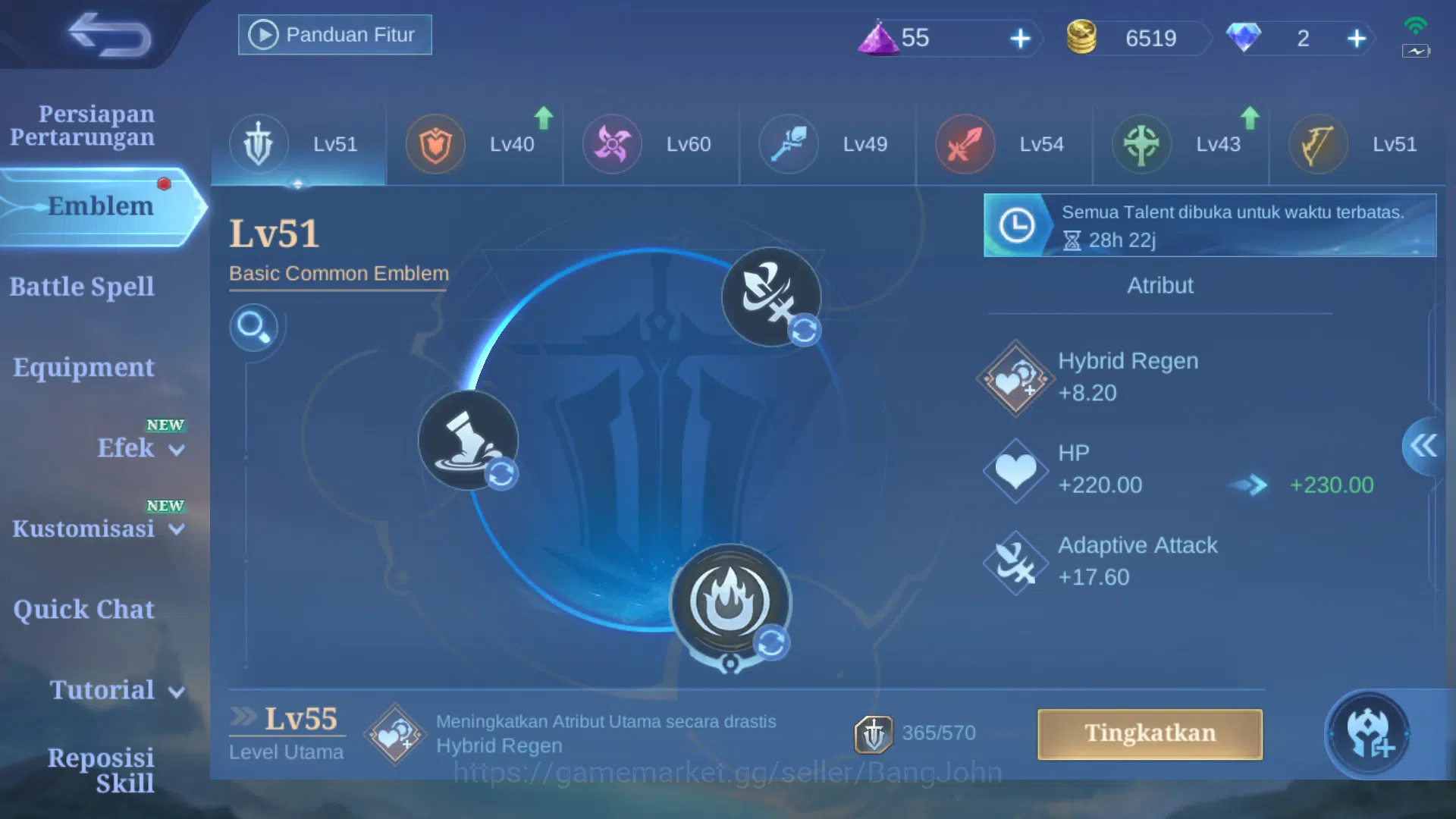Mobile Legends: Bang Bang Accounts Hero 65 | Skin 121 | Collector Aldous | Luckybox A image 12
