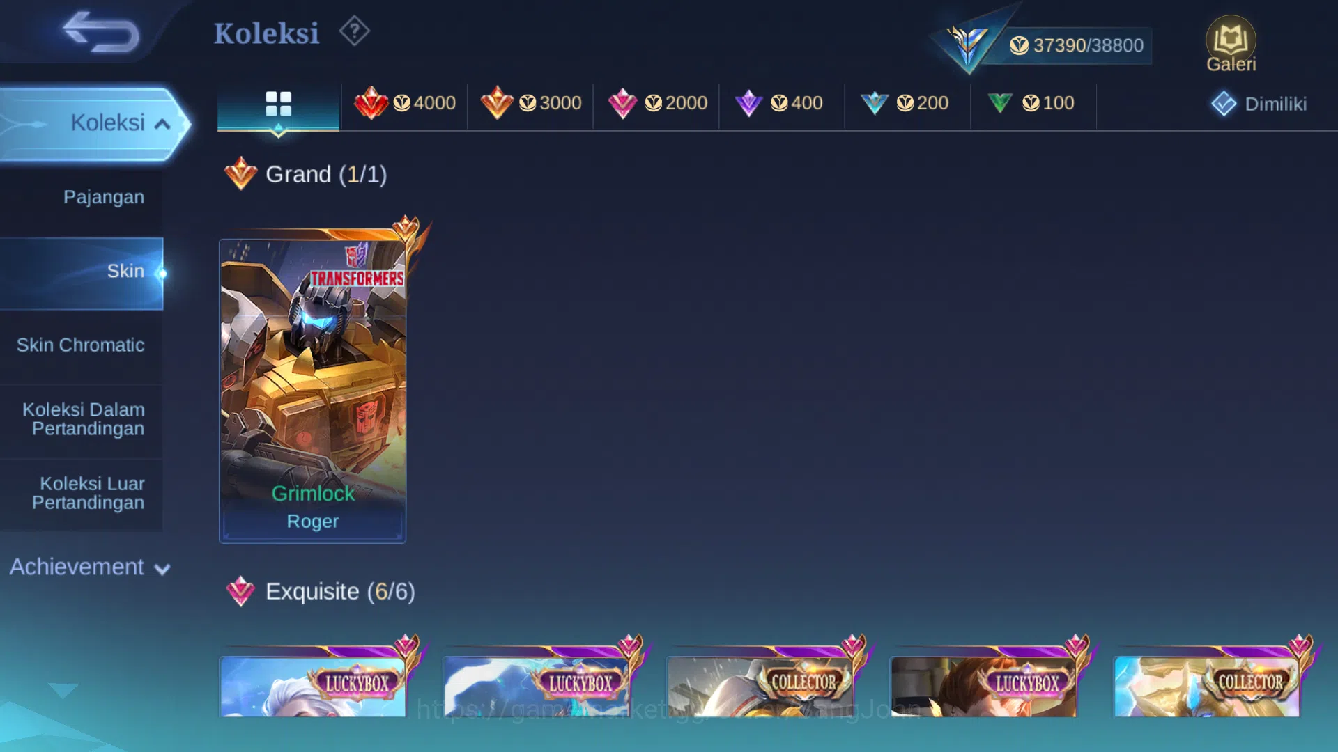 Mobile Legends: Bang Bang Accounts Hero 65 | Skin 121 | Collector Aldous | Luckybox A image 2