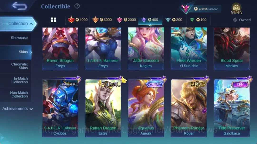 Mobile Legends: Bang Bang Accounts Hero 132|Skin 340|High Rank Imo 117|Legend(Lunox), image 10
