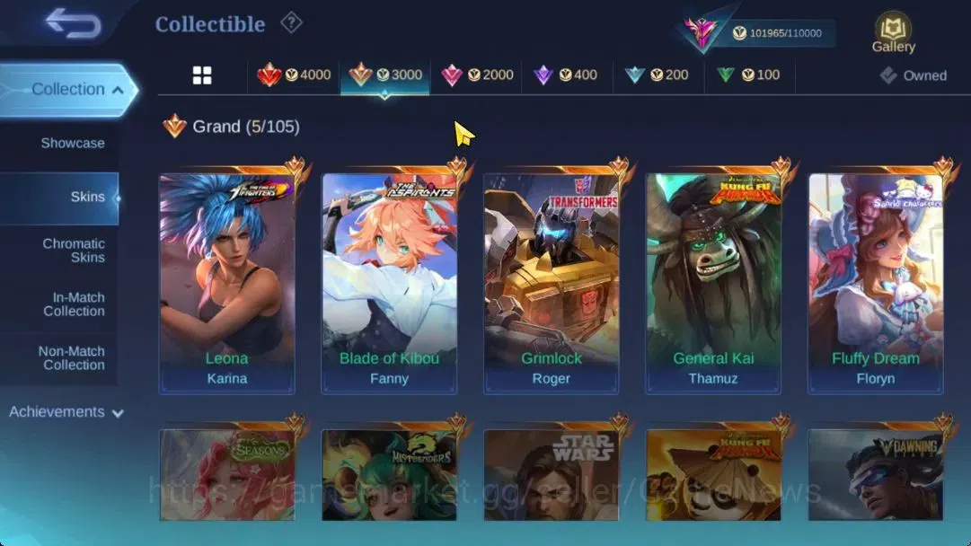 Mobile Legends: Bang Bang Accounts Hero 132|Skin 340|High Rank Imo 117|Legend(Lunox), image 7